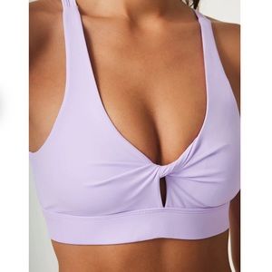 Silverwind | Buttery Soft Front Twist Sports Bra | Lilac